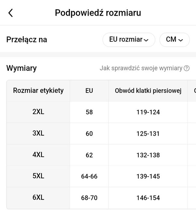Piżama męska duża 6xl