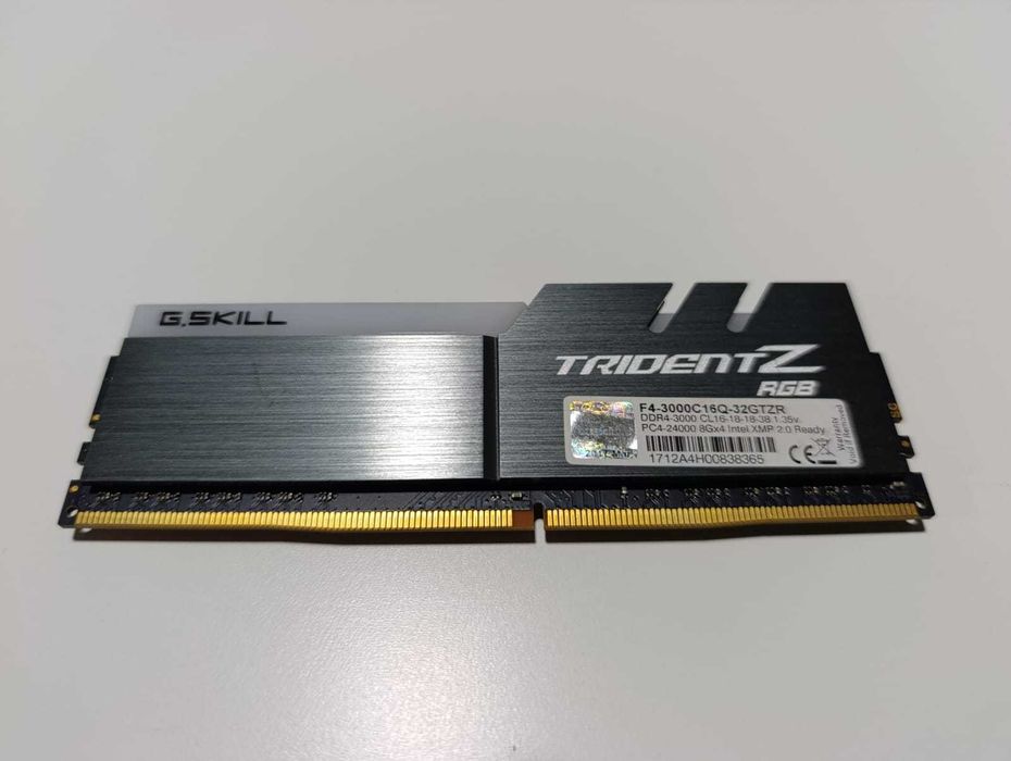 RAM: 1x stick G.Skill 8GB DDR4 3000 RGB