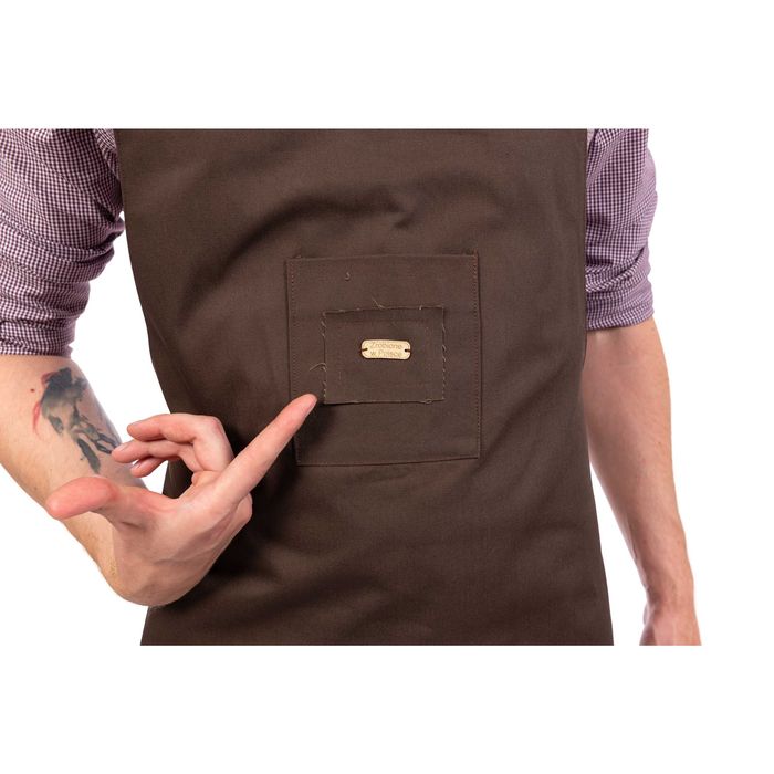 Fartuch Męski czarny Kuchenny  Barista Barman Kelner Grill Gastronomia