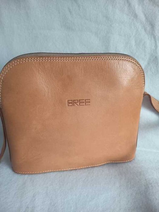 torebka / listonoszka cała ze skóry naturalnej bree
