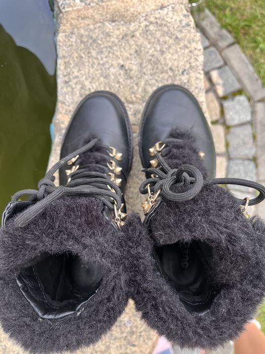 Guess botki trapery na zimę zimowe 37 Issa FL8SSA ELE09