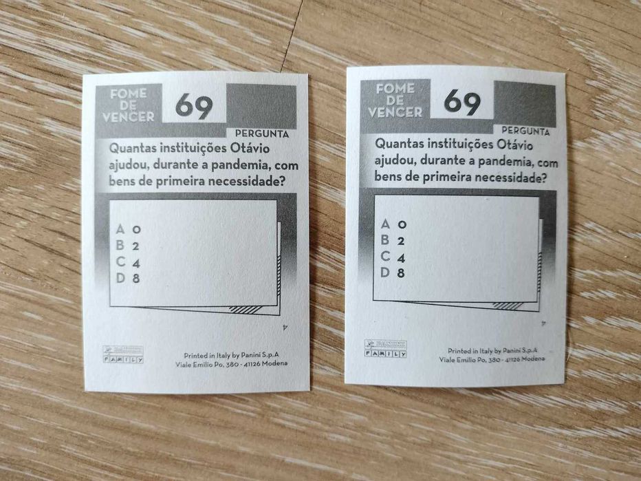 Cromos Otávio FPF Portugal (2 unid)