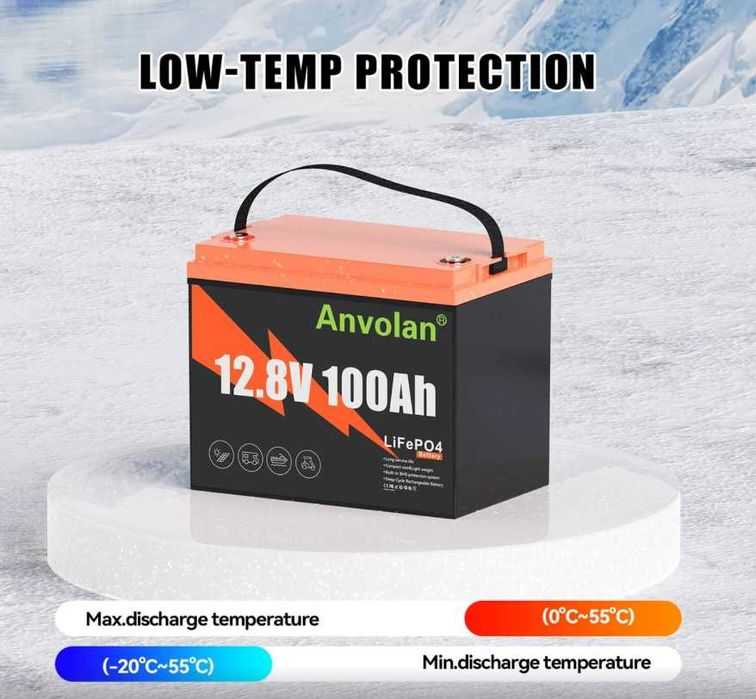 Акумулятор літій-залізо-фосфатний LiFePO4 100 Ah 12.8 V 1280Вт з БМС