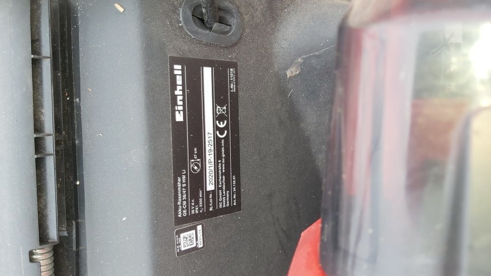 Corta relvas einhell a bateria