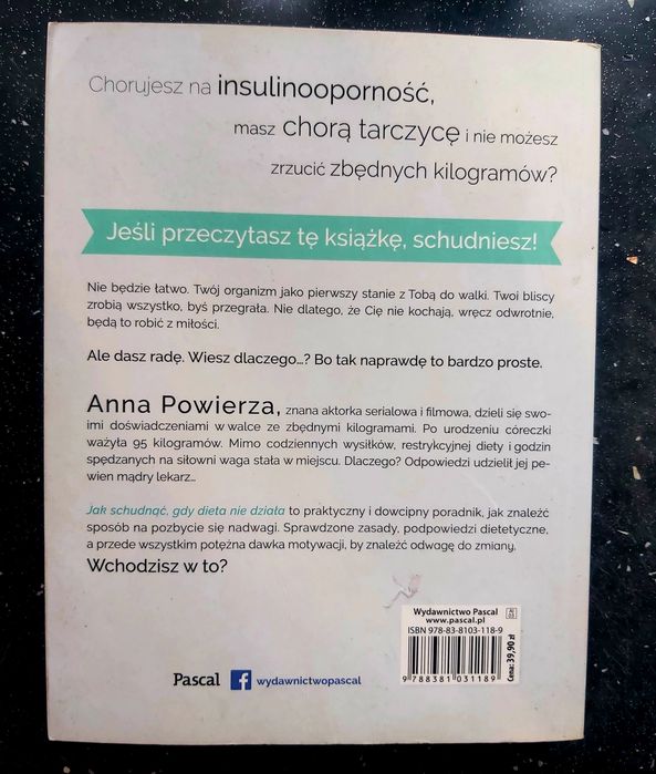'Jak schudnąć gdy dieta nie działa' Anna Powierza