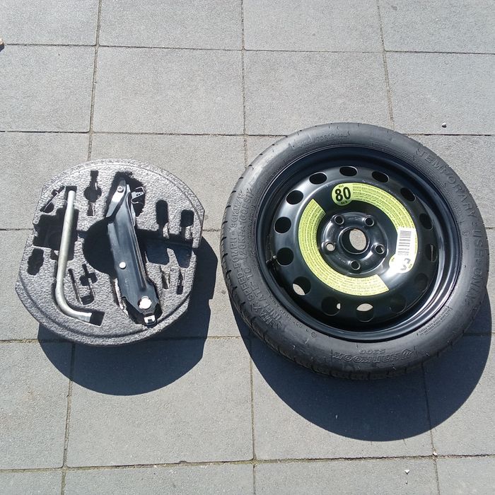 Koło Dojazdowe Lewarek Klucz VW Audi  5x112