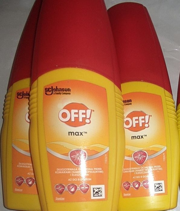 Off max płyn na komary meszki 100ml X7 sztuk