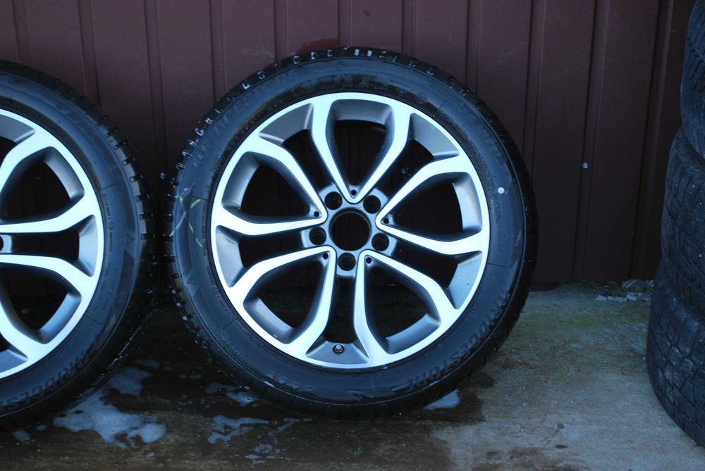 Koła 225 50 R17 5x112 Alufelgi + opony zima Mercedes C E TPMS ET48,5