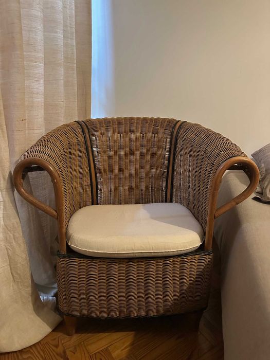 Poltrona em vime