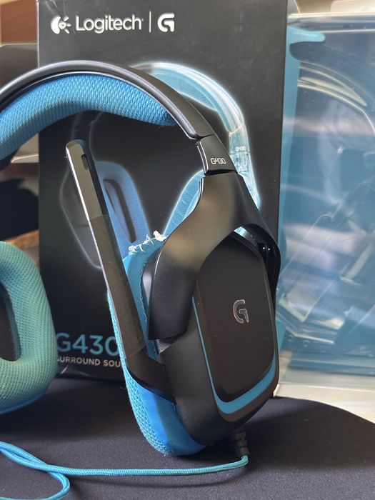 Conjunto teclado Ozone + fones Logitech g430 + tapete