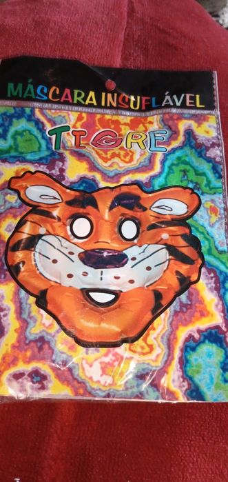 Quer ser Tigre grr? Máscara insuflável Tigre5E.Alfinete S.S.7EDesde2E.