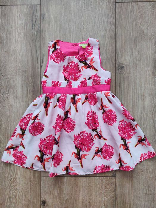 Нарядное платье цветочный принт Belta baby рост 92 см. 2-2.5 гг.