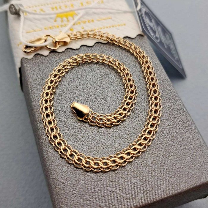 Золотой браслет золотий 2,28 гр 18,5 см браслет золото 585 проба