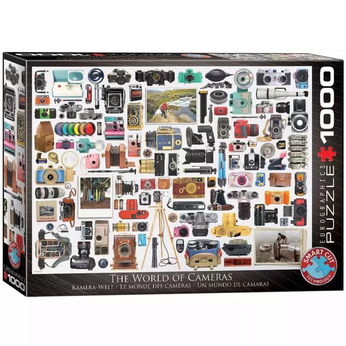Puzzle 1000 Elementów. World Of Cameras. Nowy Produkt