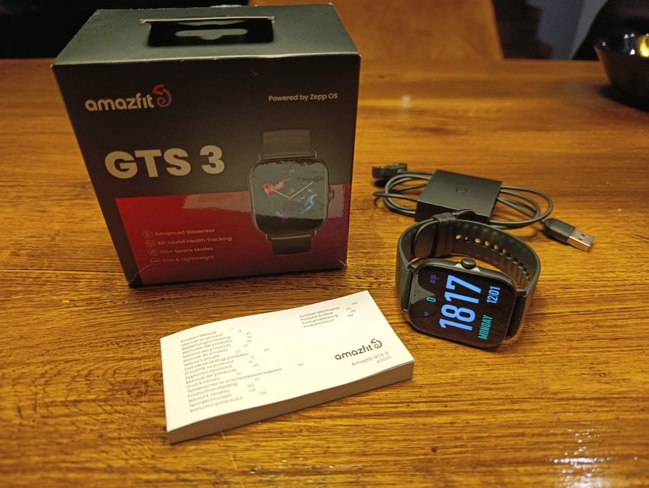 Amazfit GTS 3 jak nowy zero rys
