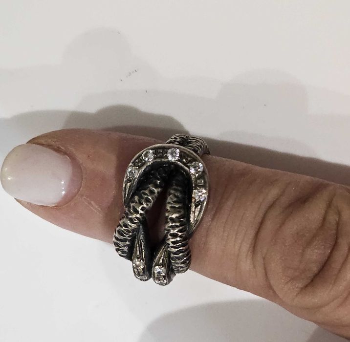 Conjunto anel e brincos em prata