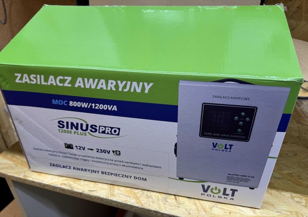 Zasilacz awaryjny VOLT sinusPRO 1200 E PLUS 12V-230V UPS