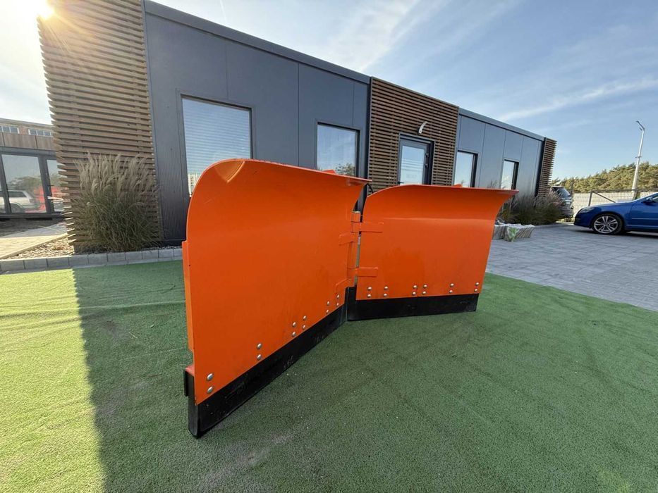 Pług ciężki SKŁADANY do śniegu Metal-Technik spych śnieżny strzałka