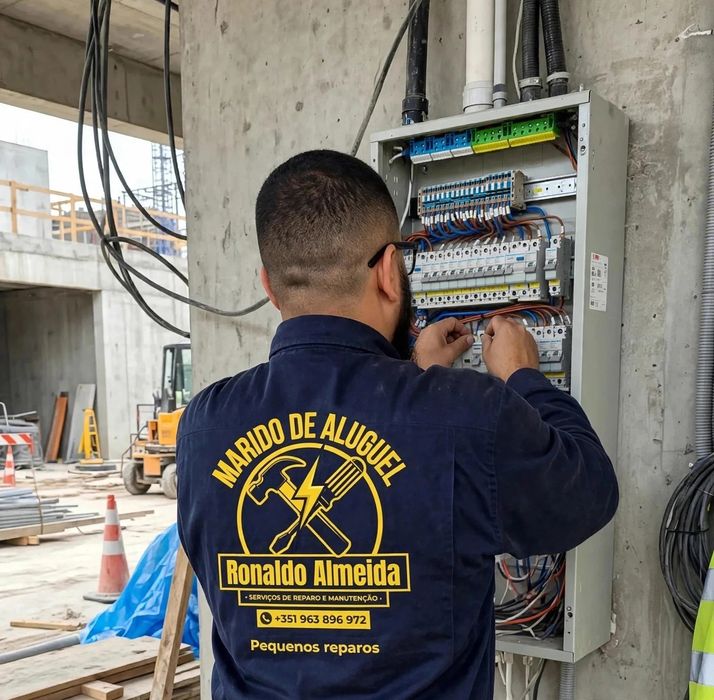 ELETRICISTA (24H) + MARIDO DE ALUGUEL - Instalação Elétrica Completa e Remodelações pintura  canalização  e pequeno reparos.