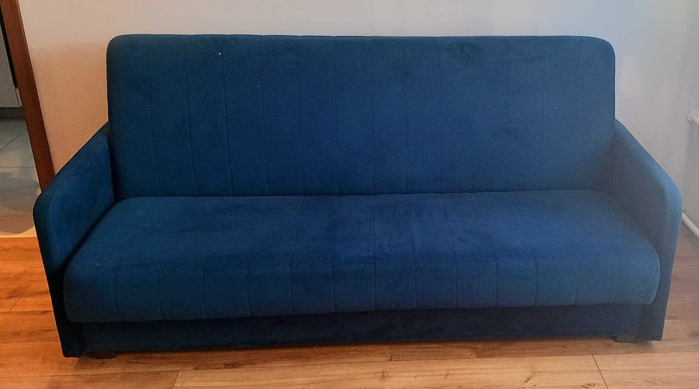 Wersalka rozkładana niebieska