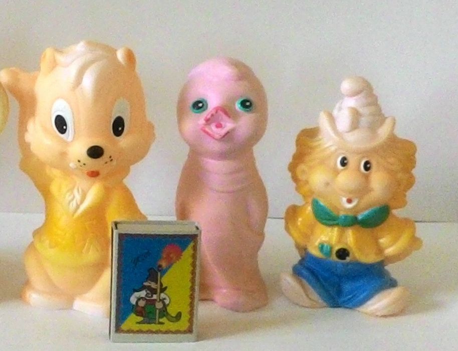 Коллекция резиновых игрушек