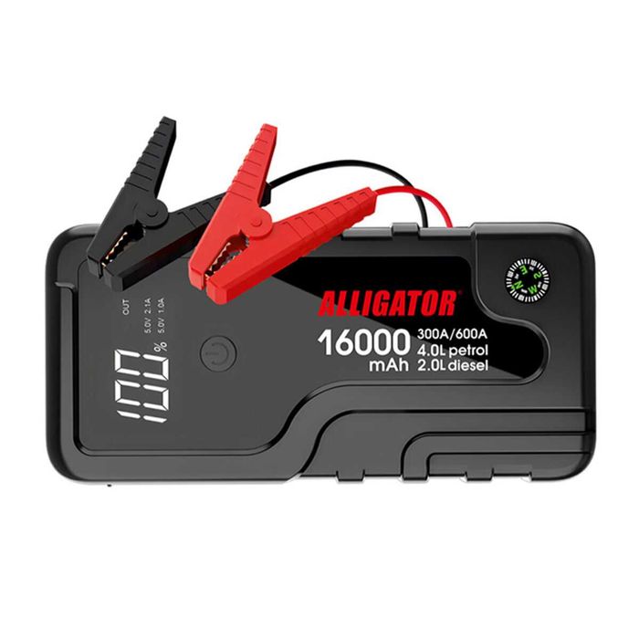 Бустер (пусковий пристрій) Alligator Jump Starter 16000mAh JS841