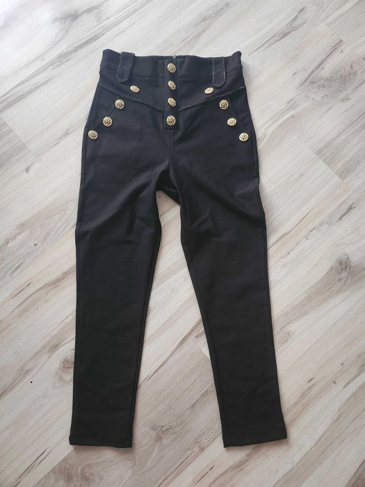 Eleganckie spodnie rurki cygaretki versace 36 38