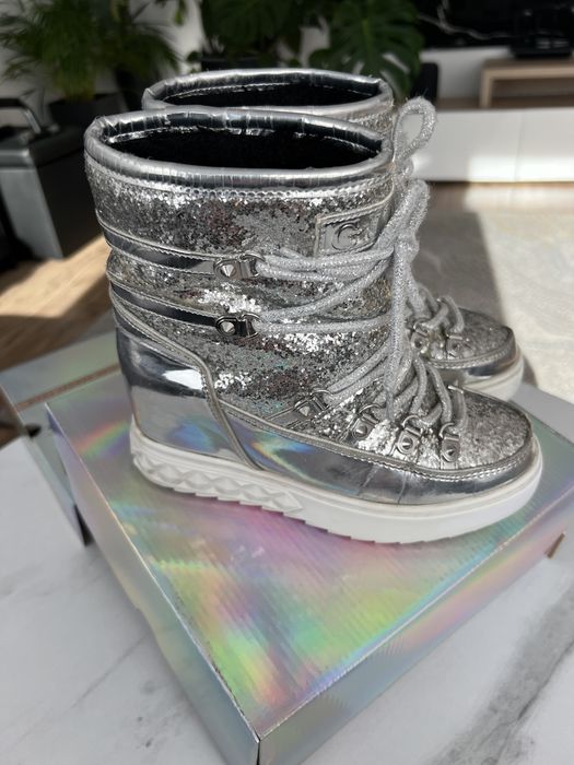 Śniegowce botki Freezyn Guess z brokatem 37