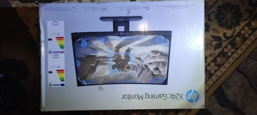 Монітор HP X24c FHD Curved Gaming новий в ремонт і на З.ч,екран полоси