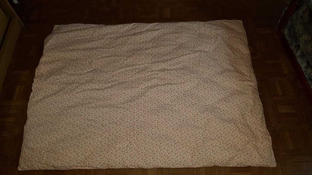 Красивый детский пододеяльник в сердечки, вишенки 110х140 см на молнии