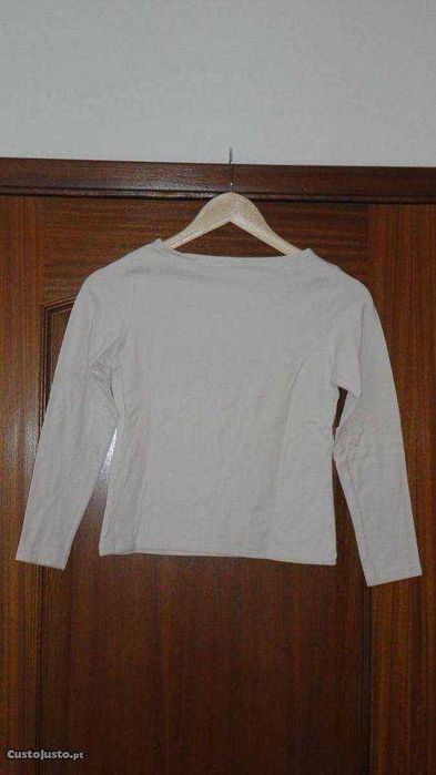 Blusa de senhora elástica branca Only Amandas