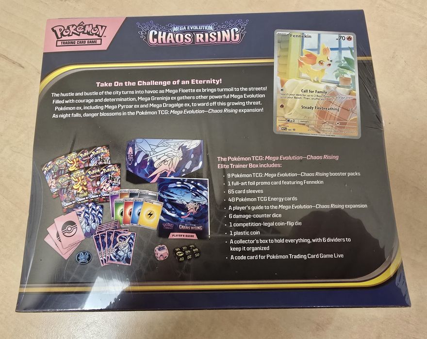 Pokemon TCG Mega Evolution Chaos Rising ETB