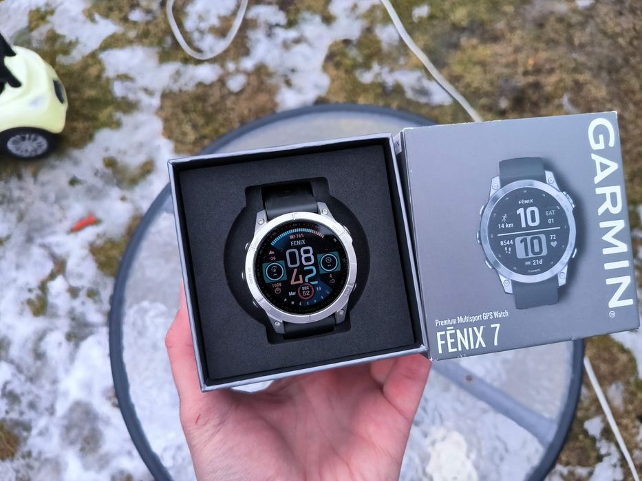 Топовий! Garmin Fenix 7 Silver 47mm