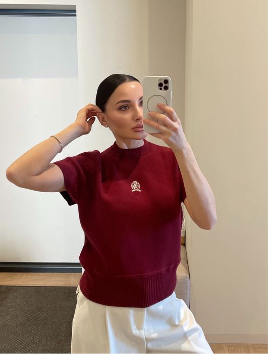 Брендова футболка светр Xs/S вовна шовк стиль cos old money