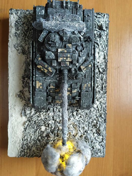 Діорама Т-64БВ в зимових умовах, масштаб 1:35