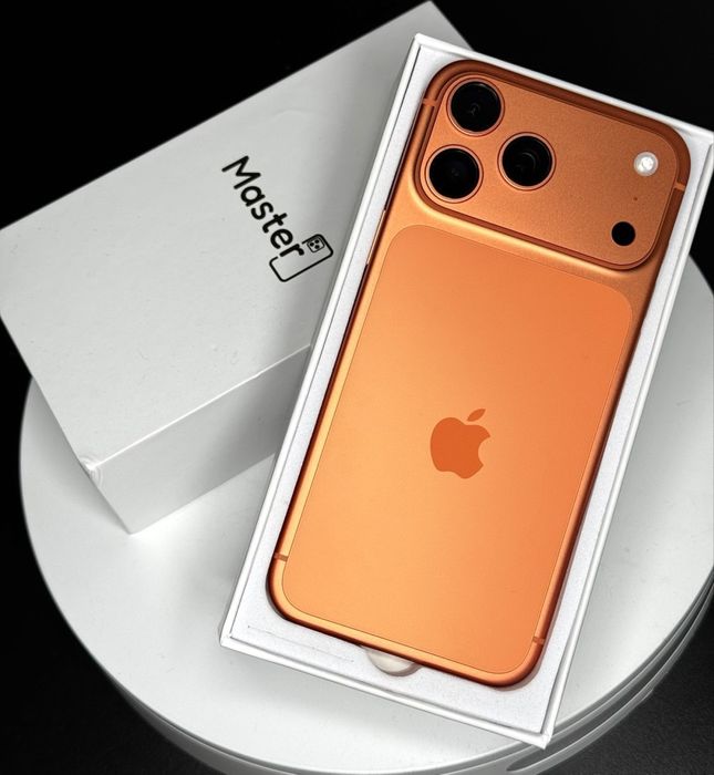 Apple iphone 17 PRO MAX 256gb orange normal sim jak nowy 100% bat