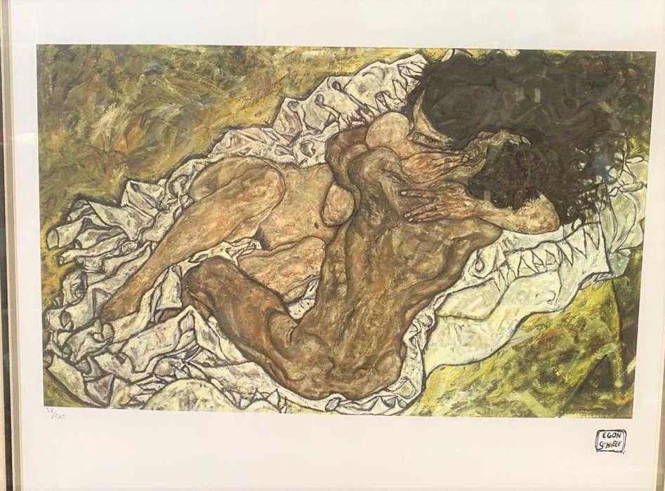 Egon Schiele - the Embrace / Objęcie