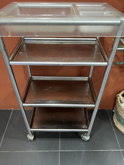 Carrinho Auxiliar IKEA Aço Inoxidável com Rodas