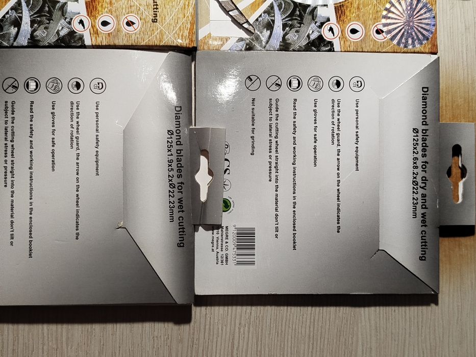 Диски алмазні Stern D125TW 125mm/5 і D125С 125mm/5. Диск пильний дерев