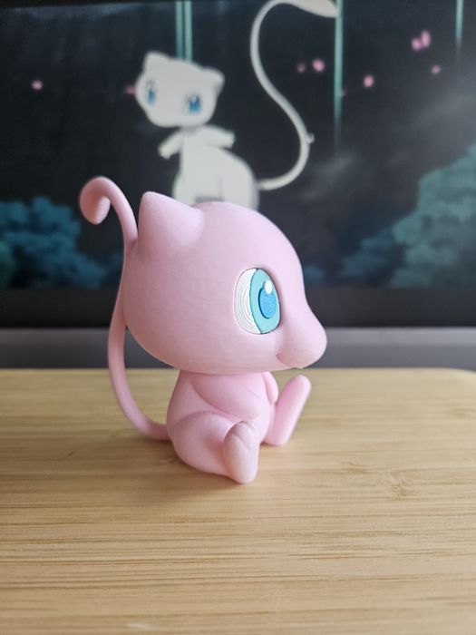 Mew estilo Chibi impressão 3D