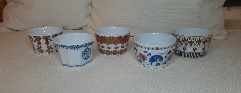 5 saleiros porcelana companhia das índias