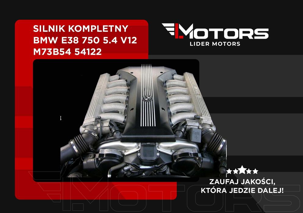 Silnik BMW E38 750 5.4 V12 M73B54 Komplet