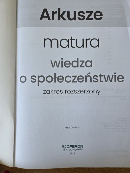 Matura Wiedza o społeczeństwie arkusze