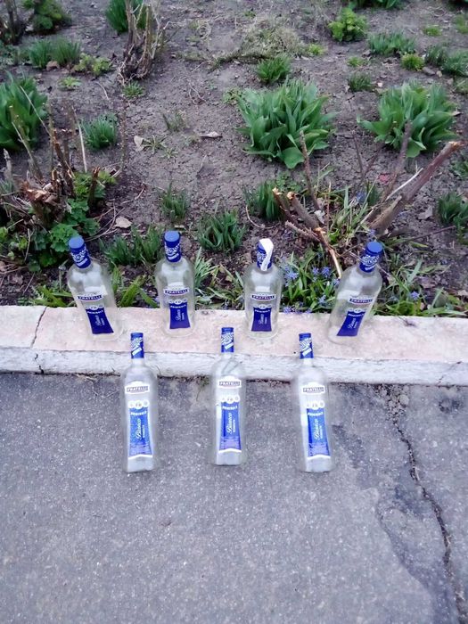 Пляшка пуста скляна, бутилка з вина