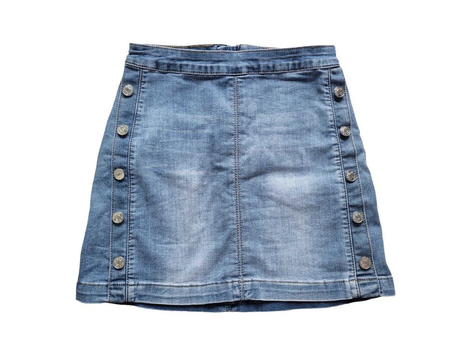 Jeansowa mini spódniczka spódnica dżins 34,XS/36,S zasuwak Sixte Jeans