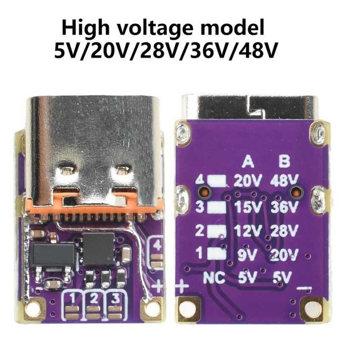 Триггер IP2721  CH224K  СТР9  PD  QC AFC PD3.1  20/28V