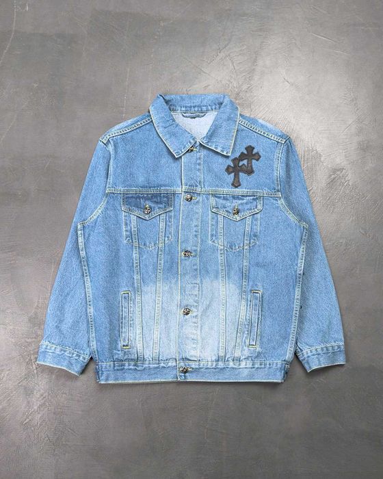 Куртка джинсова Chrome Hearts Denim Jacket Blue CH114-BL