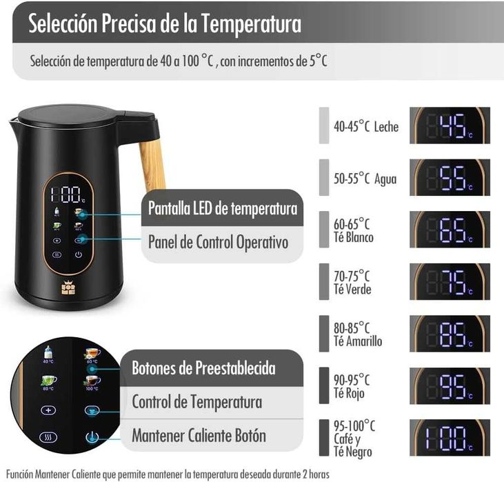 Cafeteira elétrica de aço inoxidável 1,7 l ForMe