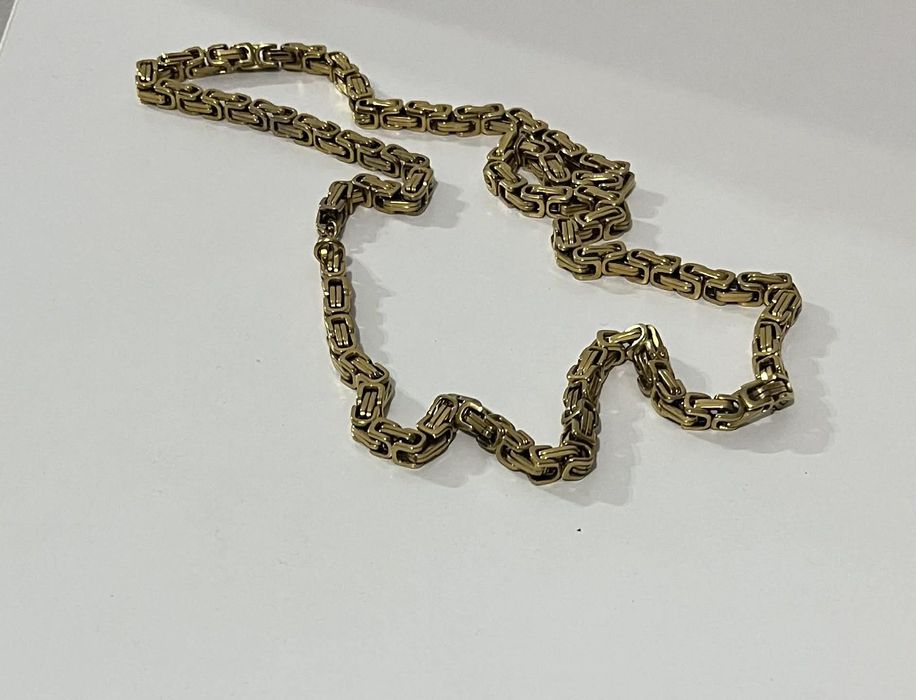 Łańcuch splot królewski pozłacany