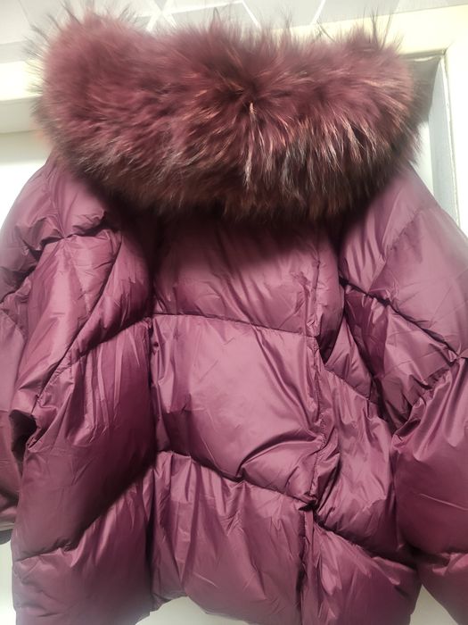 Kurtka puchowa burgund